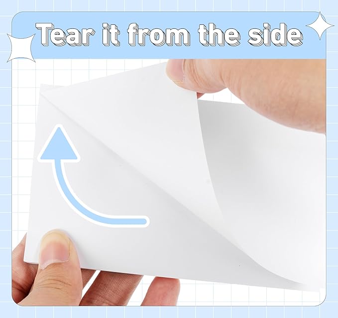 White Sticky Notes 3 x 5 in, 10 Pads Large Notepads, 100 Sheets/Pad Sticky Note - Image 5