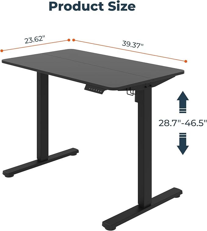 FitStand Adjustable Stand Up Desk Standing Desk, 40x24 Inches Home Office Desks - Image 3