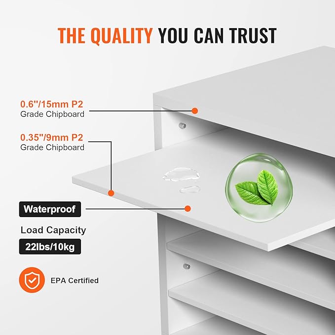 VEVOR Literature Organizers, 5 Compartments Office Mailbox - Image 3