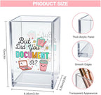 Vgrti But Did You Document It Acrylic Cosmetic Pencil Pen Holder Cup, Funny - Image 2