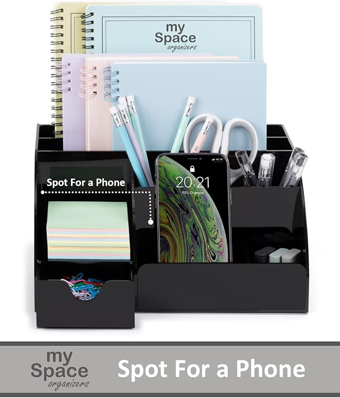 My Space Organizers Black Desk Organizer - Image 2