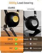 Tablet Stand Holder with Thickened 360°Rotating Base Dual Rod Adjustable - Image 4