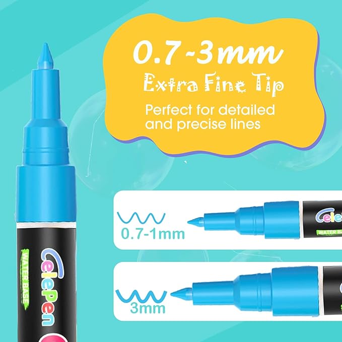 Extra Fine Tip Liquid Chalk Markers - Image 3