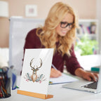 TONICE® 3 Pack 5x7 Acrylic Sign Holder Slant Back Design L Shape Clear Acrylic - Image 6