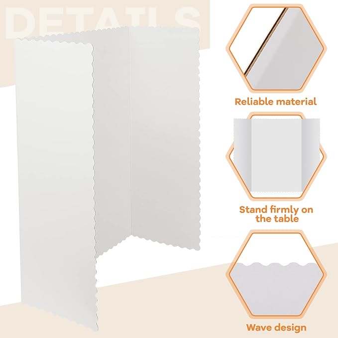 Ctosree 24 Pcs 14 * 22 Inch Tri Fold Poster Board Bulk, Science Fair Project - Image 3