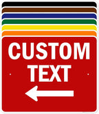 Custom Arrow, Custom Directional Sign, Left Arrow, 24x30 Inches, Rust Free .063 by MySignCenter