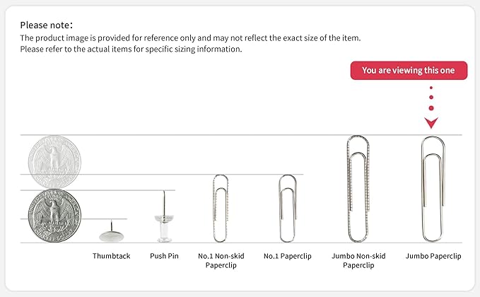 PAPERPAL Paperclips for Office School & Personal Use, Jumbo Smooth Paper Clip - Image 9