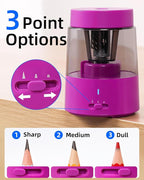 ZMOL Electric Rechargeable Pencil Sharpener, Automatic Pencil Sharpeners Kids - Image 3