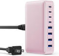 USB C Charger 200W USB C Charger Block, Upgraded GaN III 8-Port Fast Charging by GKUTW