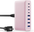 USB C Charger 200W USB C Charger Block, Upgraded GaN III 8-Port Fast Charging by GKUTW