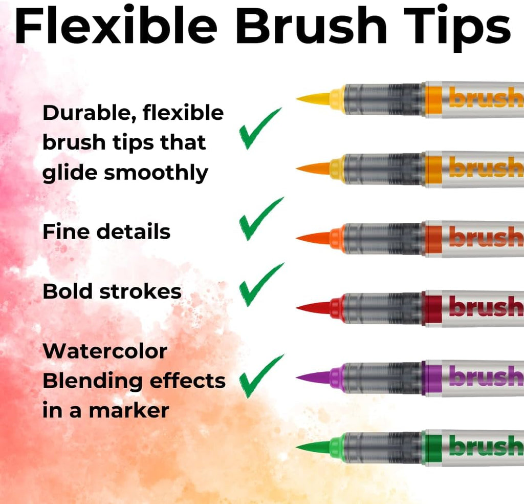 karin brushmarker pro 63pc mega box brush tip showing dimensions