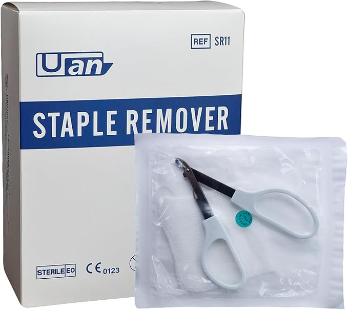 Skin Staple Removal Kit, Includes Staple Remover and Gauze Sponge - Image 7