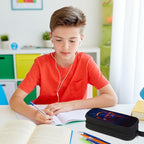 HiMagics Children's Boys Pencil Case, Large Zippered Pencil Bag - Image 4