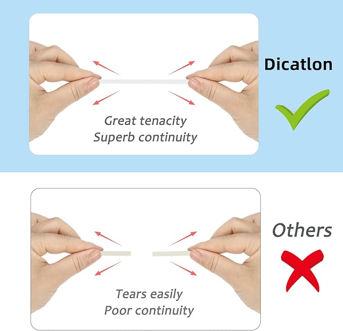 Dicatlon White Correction Tape 12 Pack, Easy Use Roller Applicator, Instant Dry - Image 5