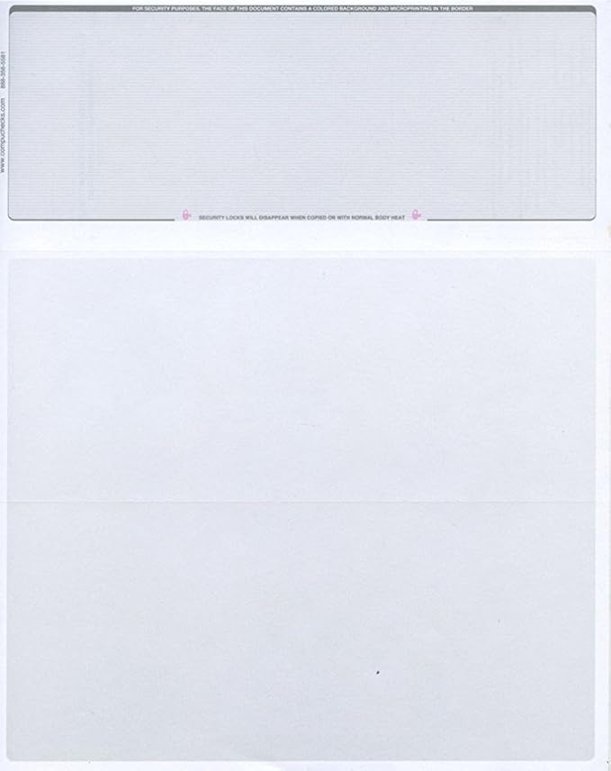 Compuchecks Top Blank Check Paper by Compuchecks