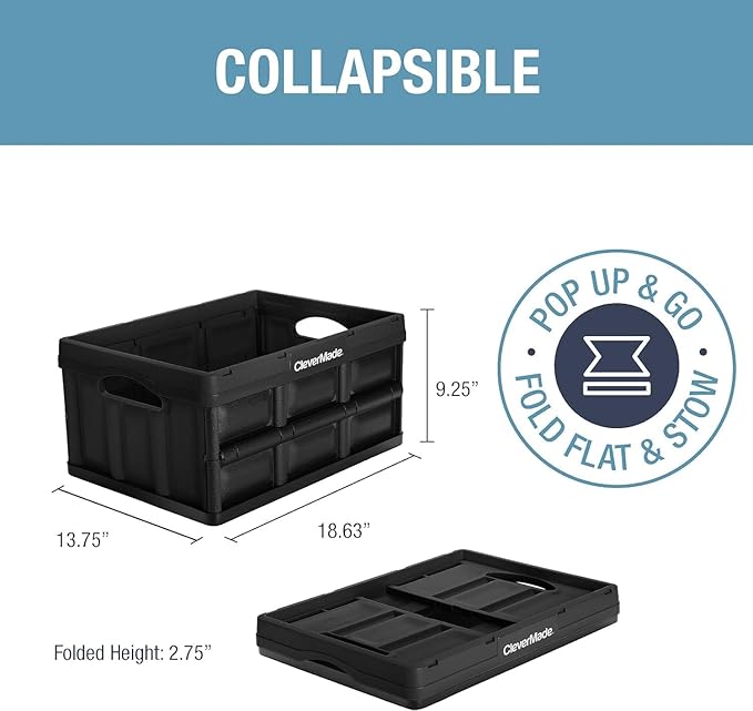CleverMade Collapsible Storage Bins - Image 2
