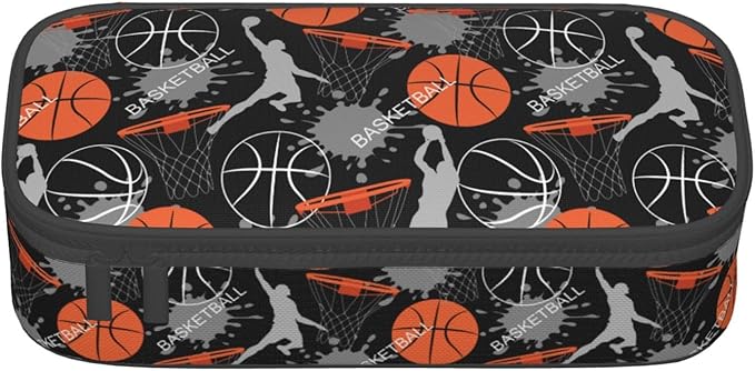 Basketball Fun Sport Ball Pencil Case Big Capacity Storage Pencil Pouch - Image 2