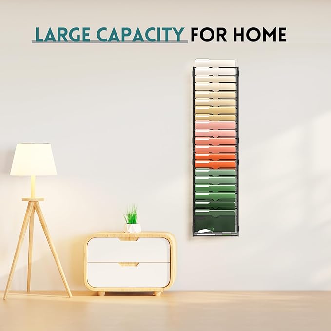 SUPEASY Wall File Organizer Mesh Office Mail Holder, Hanging Wall Organizer - Image 2