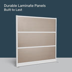 Stand Up Desk Store Oakwood Aesthetic Modular Walls | Room Divider Wall - Image 3
