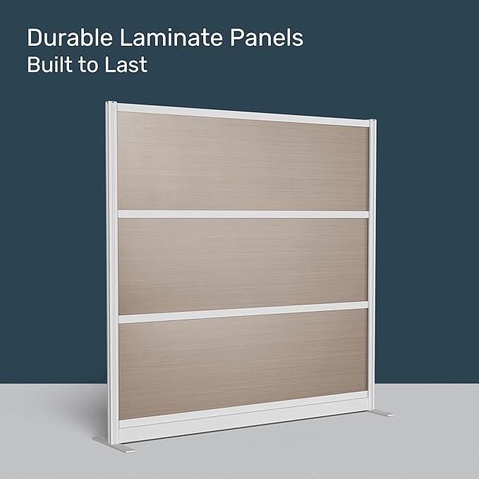 Stand Up Desk Store Oakwood Aesthetic Modular Walls | Room Divider Wall - Image 3