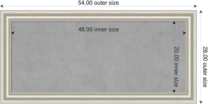Amanti Art Silver Framed Magnetic Board 26x54 Oversize Vision Board - Image 2