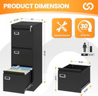 AFAIF 3 Drawer File Cabinet - Image 3