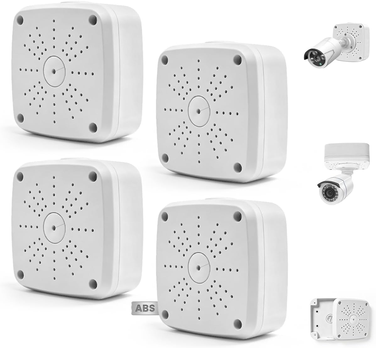 Universal Security Camera Junction Box, CCTV Hide Cable Concealment Box