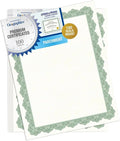 Geographics Recycled Blank Parchment Certificate Paper, 8.5 x 11, Optima Green by Geographics