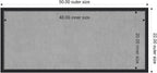 Amanti Art Black Framed Magnetic Board 22x50 Oversize Vision Board - Image 2
