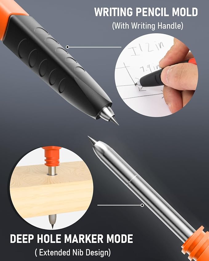 Nicpro Upgraded 3-IN-1 Carpenter Pencils - Image 2