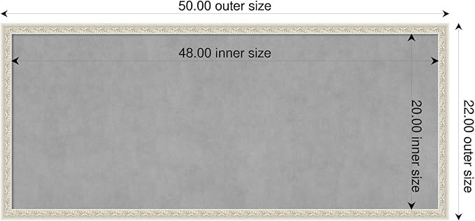 Amanti Art Silver Framed Magnetic Board 22x50 Oversize Vision Board - Image 2