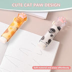Retractable Pencil Eraser, Cute Erasers, Kawaii Cat Paw Eraser, Suitable - Image 6