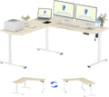 FLEXISPOT L Shaped Standing Desk, 71 x 63 Inch Electric Height Adjustable by FlexiSpot