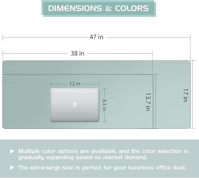 Aothia Leather Desk Pad Protector - Image 3