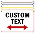 Custom Arrow, Custom Directional Sign, Two Way Arrow, 12x18 Inches, Rust Free by MySignCenter