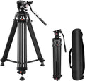PULUZ 67"/170cm Video Tripod, Heavy Duty Aluminum Alloy Camera Tripod Stand