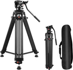 PULUZ 67"/170cm Video Tripod, Heavy Duty Aluminum Alloy Camera Tripod Stand