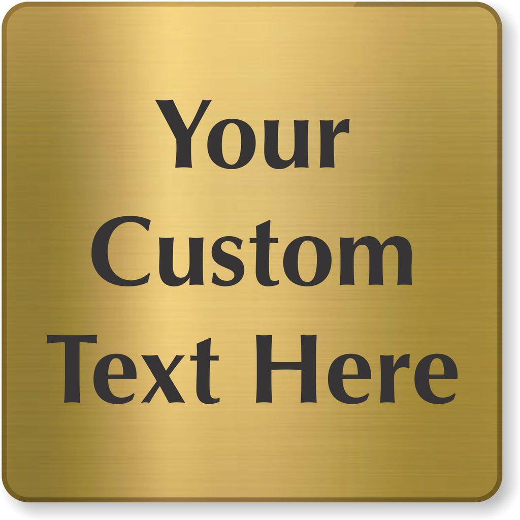 SmartSign Custom Brass Sign
