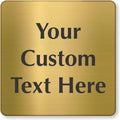 SmartSign Custom Brass Sign