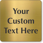 SmartSign Custom Brass Sign