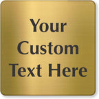 SmartSign Custom Brass Sign by SmartSign