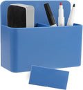 Blue Magnetic Dry Erase Marker Holder, Pencil Storage Cup by LGCLGY