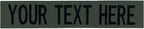 Custom Uniform Name Tapes Solid Colors. Olive Drab Ripstop, 3.5 Inch Hook by NORTHERNSAFARI