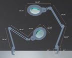 Neatfi XL Bifocal LED Magnifying Lamp, 7-Inch Acrylic Lens, 5D/20D Magnification - Image 7