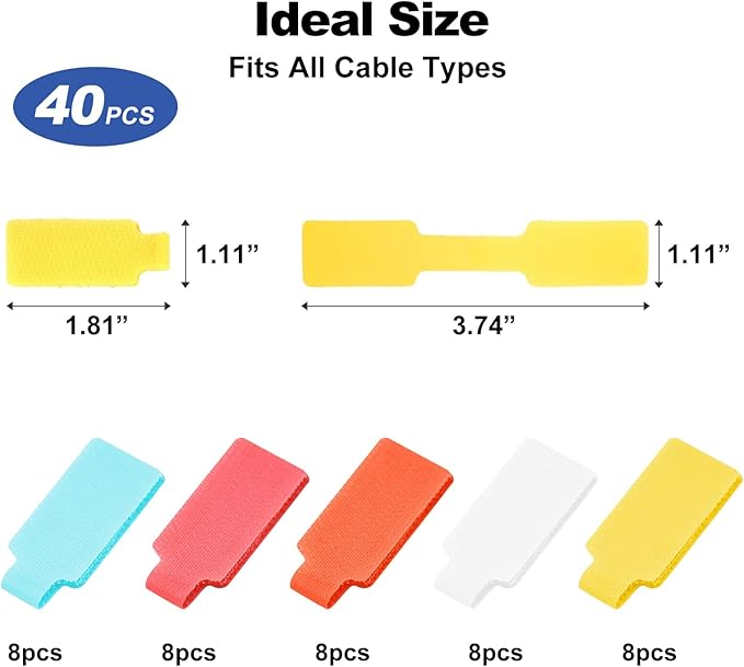 SZ.haitun 40 Pack Cable Labels Tags - Image 5