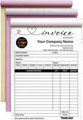 Custom Invoice Book in 3-Part /2-Part Receipt Book by Wasetell