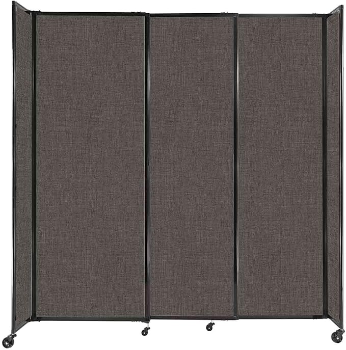 Versare Straightwall Sliding Portable Wall Partition | Freestanding Office by VERSARE