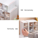 Desk Drawer Organizer, Stackable Storage Drawers, Plastic Compact Desk Storage - Image 5