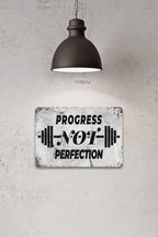 Tarika Progress Not Perfection 20X30 cm Iron Retro Look Decoration Poster Sign - Image 3
