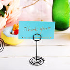 TecUnite 24 Pieces 3.35 Inch Table Number Holder Place Card Photo Holder - Image 6